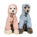 Outdoor pets dog apparel pet raincoat with hood
